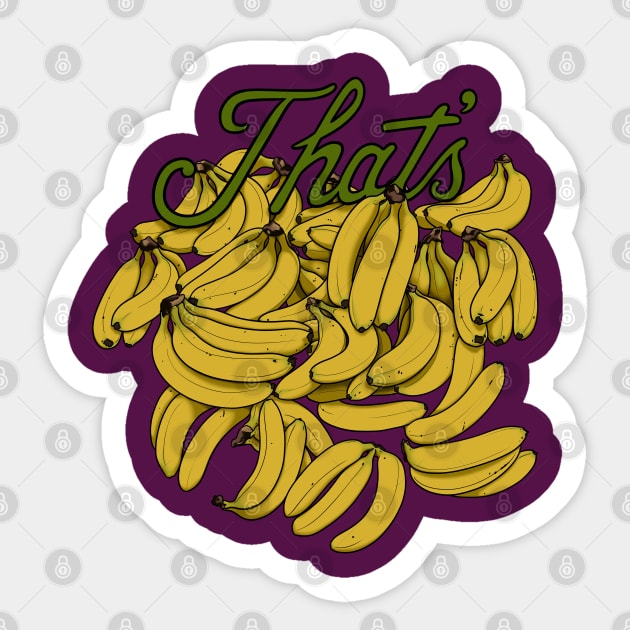 That's BANANAS Sticker by Feral Funny Creatures